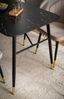 Esstisch 180x90x76cm Marmor-Optik Schwarz Metallbeine Modern Rechteckig Bild 5