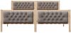 vidaXL Bettrahmen mit Kopfteil Taupe 180 x 200 cm Massives Kiefernholz 3394276 Bild 5