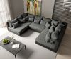 Wohnlandschaft Clovis Schwarz Modularsofa Modulsystem Bild 4