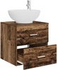 vidaXL Wandmontierte Waschtisch Altholz 49,5 x 44,5 x 66,5 cm 890308 Bild 3