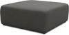 DOMO. collection Polsterhocker 800013, Hocker, quadratisch, Modul-Element, Fußhocker, Polsterganitur, 108 x 108 x 42 (BxTxH), grau Bild 2