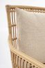 Gartensessel Amelda Ratten-Optik, Aluminiumgestell, Boho Stil, natur, abnehmbare Kissen, Outdoor Bild 5