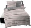 Kaeppel Wendebettwäsche MOTION 100% gekämmte Baumwolle, Mako-Satin, 2 teilig, mit feinen Wellenlinien, Markenreißverschluss, Wendeoptik Bild 5