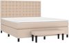 vidaXL Boxspringbett Matratze Cappuccino-Braun 160x200 cm Kunstleder 3137676 Bild 3