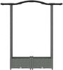 vidaXL Hochbeet mit Rankgitter und Dach Hellgrau 124 x 40 x 123 cm PP 42032575 Bild 4