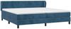 vidaXL Boxspringbett mit Matratze Dunkelblau 200x200 cm Samt 3127395 Bild 3
