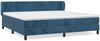 vidaXL Boxspringbett mit Matratze Dunkelblau 200x200 cm Samt 3127395 Bild 2