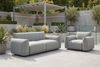 riess-ambiente Loungesofa SEAHAWK 205cm anthrazit - Outdoor-Stoff, Aluminium, Olefin, wetterfest, Einzelartikel 1 Teile, UV-beständiger Outdoor-2-Sitzer - ideal für Garten, Balkon & Terrasse Bild 4