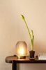 LEONARDO LED Dekolicht Silenzio, aus grauem Glas mit goldenem Sockel Bild 3