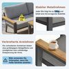 i@home Gartenlounge-Set, (6-tlg), für Acht Personen, mit Holztisch, Wetterfeste, aus Eisen Bild 2