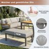 i@home Gartenlounge-Set, (6-tlg), für Acht Personen, mit Holztisch, Wetterfeste, aus Eisen Bild 3