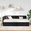 vidaXL Eckbettgestell Schwarz 90 x 190 cm Samt 3394077 Bild 4