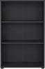 Dmora Bücherregal Sparto, Büroregal, Mobiler Buchhalter, Bücherbrett, 80x34 h124 cm, Schwarz Bild 4