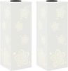 vidaXL Solar LED Weg Licht 2 pcs Weiß Kalt gewalzter Stahl 879738 Bild 2