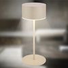 Briloner LED Akku-Tischleuchte Kira Ø 8 x 19 cm warmweiß beige dimmbar Bild 2