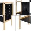 Standregal Dønna 120x63x28cm Schwarz/Holzfarben [en. casa] Bild 4
