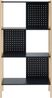 Standregal Dønna 120x63x28cm Schwarz/Holzfarben [en. casa] Bild 4