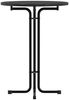 vidaXL Bartisch Schwarz Ø80x110 cm Holzwerkstoff und Stahl 4008305 Bild 3