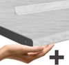 Singleküche R-Line Anthrazit Hochglanz/Anthrazit 140 cm , AP Marmor Vicco Bild 2