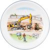 Kindergeschirr Auf der Baustelle - Frühstücksteller Auf der Baustelle Bild 3