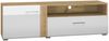 Küchenklapphängeschrank Rimini 90x36cm Glaseinsatz matt Farbe: RAL 3004 purpurrot matt / grau RI-W4BS/90/WKF Bild 2