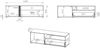 Küchenklapphängeschrank Rimini 90x36cm Glaseinsatz matt Farbe: RAL 3004 purpurrot matt / grau RI-W4BS/90/WKF Bild 4