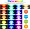 Rosnek LED Gartenleuchte RGB, 16 Farben, Fernbedienung, dimmbar, Erdspieß, LED fest integriert, Warmweiß Outdoor Spotlight für Garten, Terrasse, Wege Bild 3