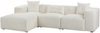Ecksofa DOLVA Bouclé Cremeweiß Linksseitig Bild 5