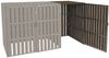 1er WPC-Mülltonnenverkleidung Erweiterung HWC-J28, Mülltonnenbox, Metall Holzoptik ~ braun Bild 2