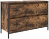 vidaXL Waschbeckenunterschrank mit Schubladen Räuchereiche 861879 Bild 2