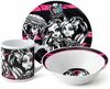 Rungassi Kindergeschirr-Set 3-teiliges Monster High Keramik-Set – Schale, Teller & Tasse, Keramik Bild 2