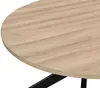 Vente-unique - Esstisch - 4 Personen - MDF & Metall - Eichefarben & Schwarz - TILKI Bild 5