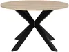 Vente-unique - Esstisch - 4 Personen - MDF & Metall - Eichefarben & Schwarz - TILKI Bild 2