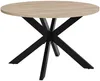 Vente-unique - Esstisch - 4 Personen - MDF & Metall - Eichefarben & Schwarz - TILKI Bild 3