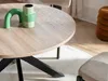 Vente-unique - Esstisch - 4 Personen - MDF & Metall - Eichefarben & Schwarz - TILKI Bild 4