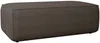 Vente-unique - AMELIA Pouf SamtStoff Braun - B 69 cm x H 42 cm x L 102 cm Bild 2