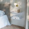 Wandnachttisch 2er Set Notodden Stahl 40x23x23 cm Weiß [en. casa] Bild 5