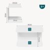 Wandnachttisch 2er Set Notodden Stahl 40x23x23 cm Weiß [en. casa] Bild 2