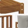 vidaXL Outdoor-Sofagarnitur mit Kissen 4 pcs Natürlich und Hellgrau 3367399 Bild 5
