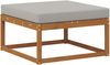 vidaXL Outdoor-Sofagarnitur mit Kissen 4 pcs Natürlich und Hellgrau 3367399 Bild 4