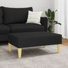 vidaXL Fußhocker Schwarz 77x55x31 cm Stoff 379555 Bild 3