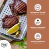 Bremermann Grillplatte 2er Set, Edelstahl grau, 32 x 1,5 x 18,5 cm Bild 4