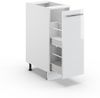 Apothekerschrank Fame-Line Weiß Hochglanz 30 cm ohne Arbeitsplatte Vicco Bild 4