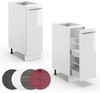Apothekerschrank Fame-Line Weiß Hochglanz 30 cm ohne Arbeitsplatte Vicco Bild 5