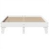 vidaXL Massivholzbett ohne Matratze Weiß 150x200 cm Kiefernholz 855353 Bild 4