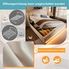 Flieks Polsterbett, Hydraulisches Doppelbett 140x200 cm mit LED-Beleuchtung & USB-Aufladen Bild 4