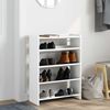 vidaXL Schuhregal Weiß 60x25x81 cm Holzwerkstoff 859878 Bild 3