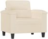 vidaXL 3-tlg. Sofagarnitur mit Kissen Beige Mikrofasergewebe 3202295 Bild 3