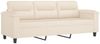 vidaXL 3-tlg. Sofagarnitur mit Kissen Beige Mikrofasergewebe 3202295 Bild 5