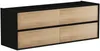Vente-unique - LANNICK Bathroom furniture set Holz, Platte SchwarzBeige - B 45,6 cm x H 55 cm x L 150 cm Bild 3